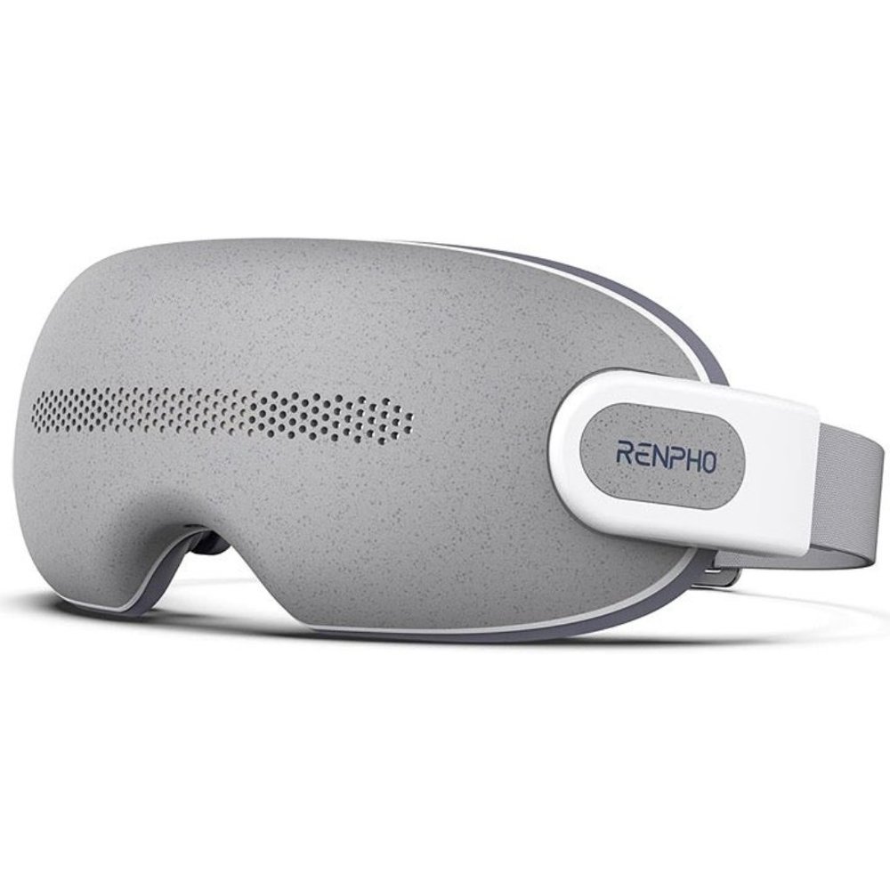 Eye Massager with 16 Silicone Massage Heads, Bluetooth Music, and Vision Window